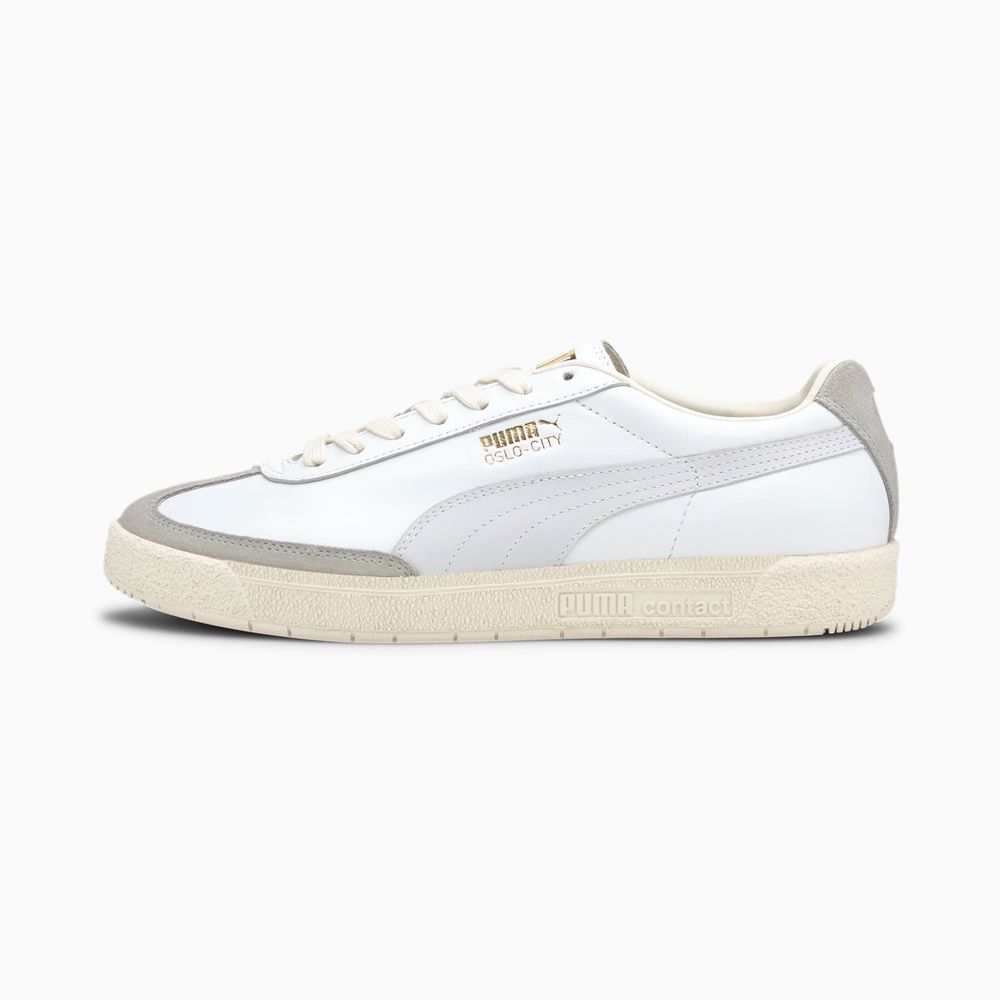 Puma Oslo-City Luxe Férfi Sportcipő - Fehér/Szürke Lila ( Hungary - MYEGX4381 )